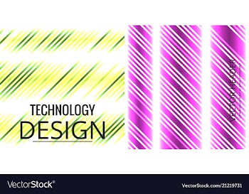 Set of geometric pattern abstract background vector image