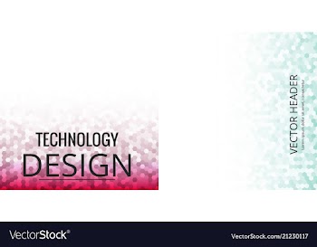 Set of geometric pattern abstract background vector image