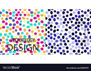 Set of geometric pattern abstract background vector image