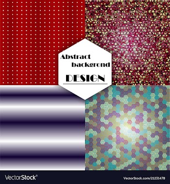 Set of geometric pattern abstract background vector image