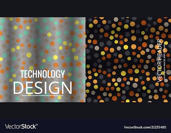 Set of geometric pattern abstract background vector image
