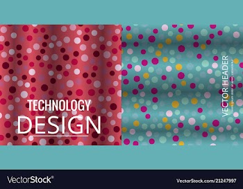 Set of geometric pattern abstract background vector image