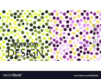 Set of geometric pattern abstract background vector image