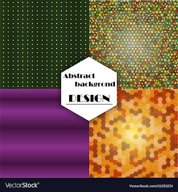 Set of geometric pattern abstract background vector image