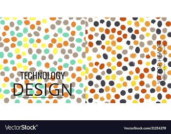 Set of geometric pattern abstract background vector image