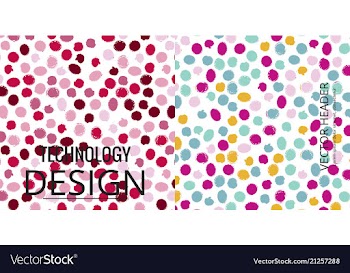 Set of geometric pattern abstract background vector image