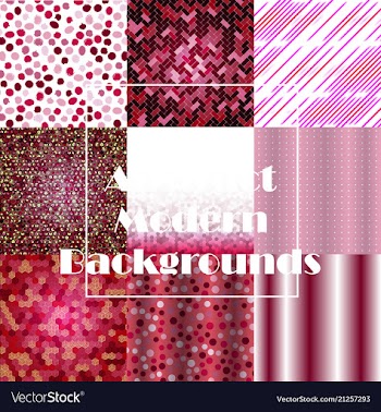 Set of geometric pattern abstract background vector image