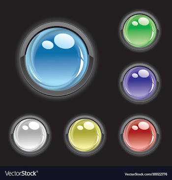 Set of glossy buttons vector image