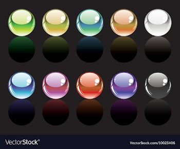 Set of glossy buttons vector image