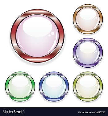 Set of glossy buttons vector image