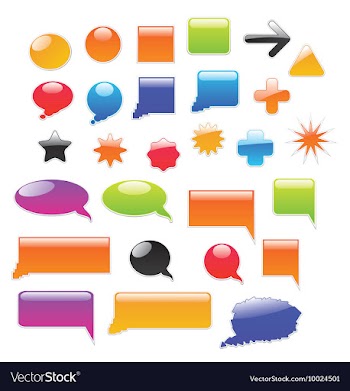 Set of glossy buttons vector image