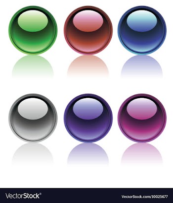 Set of glossy buttons vector image
