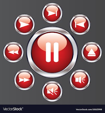 Set of glossy buttons vector image