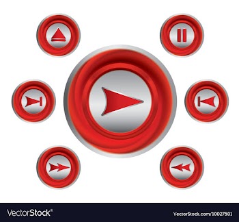 Set of glossy buttons vector image