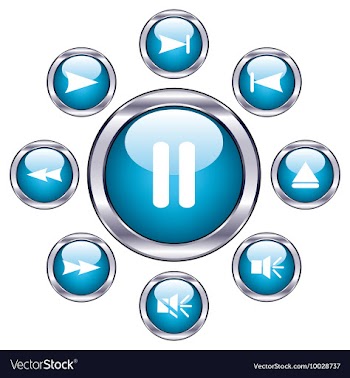 Set of glossy buttons vector image