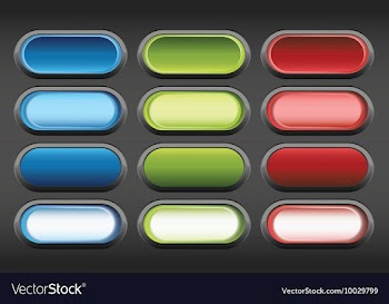 Set of glossy buttons vector image