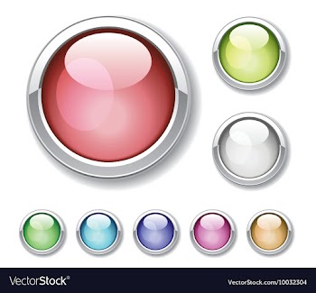 Set of glossy buttons vector image