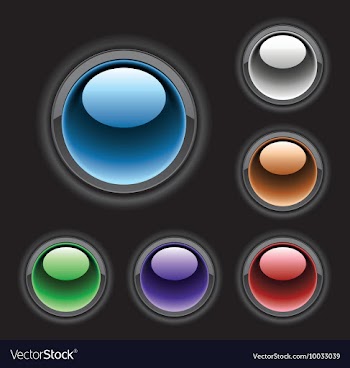 Set of glossy buttons vector image