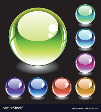 Set of glossy buttons vector image