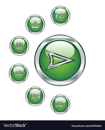 Set of glossy buttons vector image