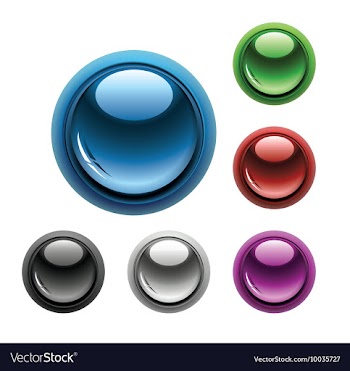 Set of glossy buttons vector image