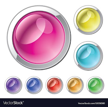 Set of glossy buttons vector image