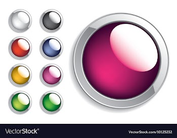 Set of glossy buttons vector image