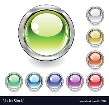 Set of glossy buttons vector image