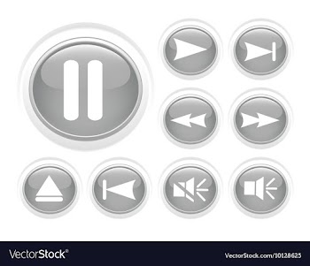 Set of glossy buttons vector image