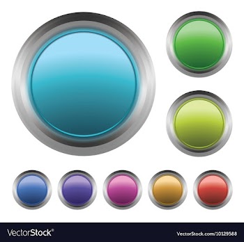 Set of glossy buttons vector image