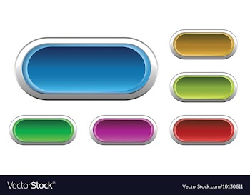 Set of glossy buttons vector image