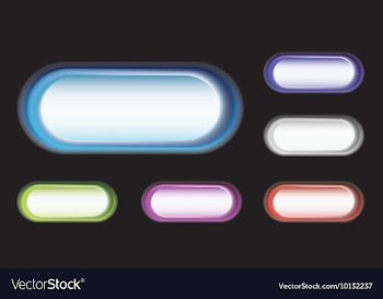 Set of glossy buttons vector image