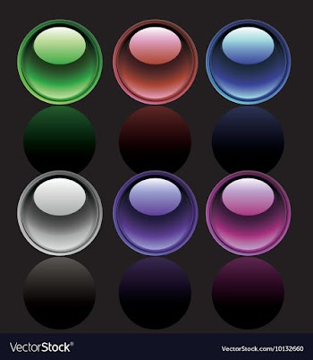 Set of glossy buttons vector image