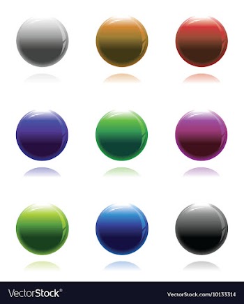 Set of glossy buttons vector image