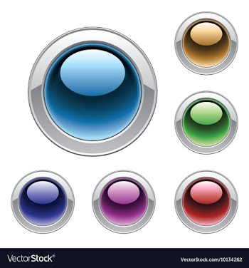 Set of glossy buttons vector image