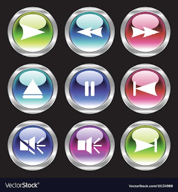 Set of glossy buttons vector image