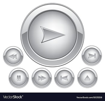 Set of glossy buttons vector image