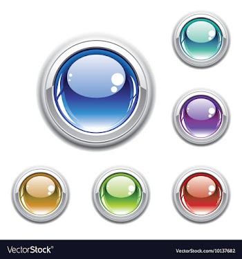 Set of glossy buttons vector image