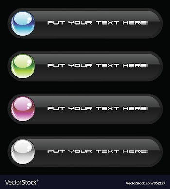 Set of glossy buttons vector image