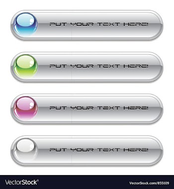 Set of glossy buttons vector image