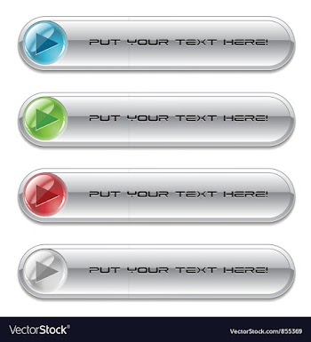 Set of glossy buttons vector image
