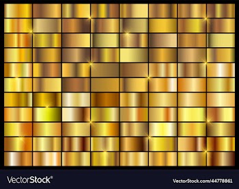 set of gold gradientsgolden squares collection