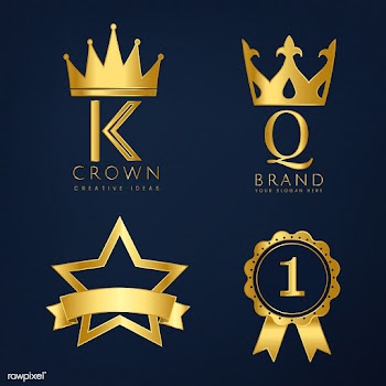 Set of golden logo vectors | Free stock vector - 489068