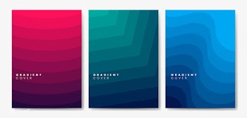 Set of gradient cover graphic designs | Free stock vector - 458278