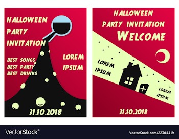 Set of halloween concepts pumpkin and spider web vector image