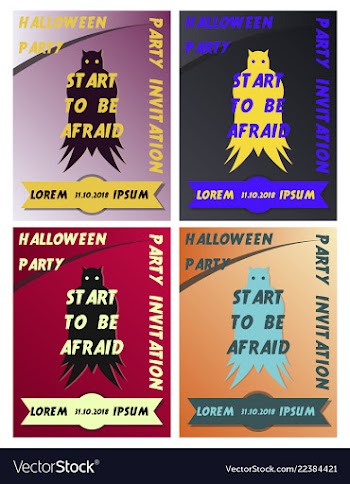 Set of halloween concepts pumpkin and spider web vector image