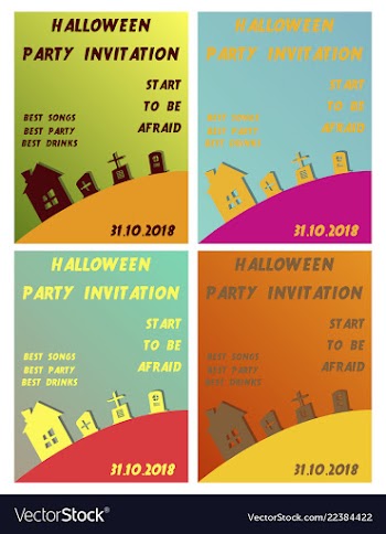 Set of halloween concepts pumpkin and spider web vector image