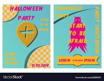 Set of halloween concepts pumpkin and spider web vector image