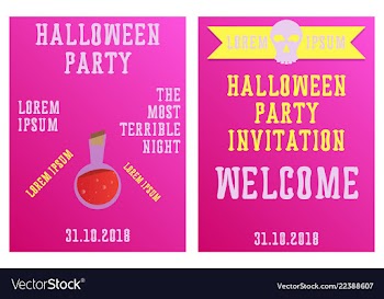 Set of halloween concepts pumpkin and spider web vector image