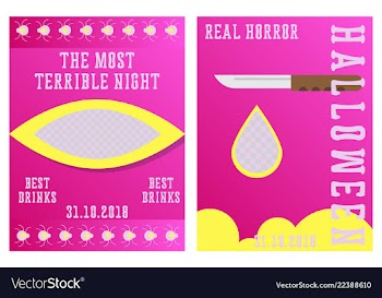 Set of halloween concepts pumpkin and spider web vector image